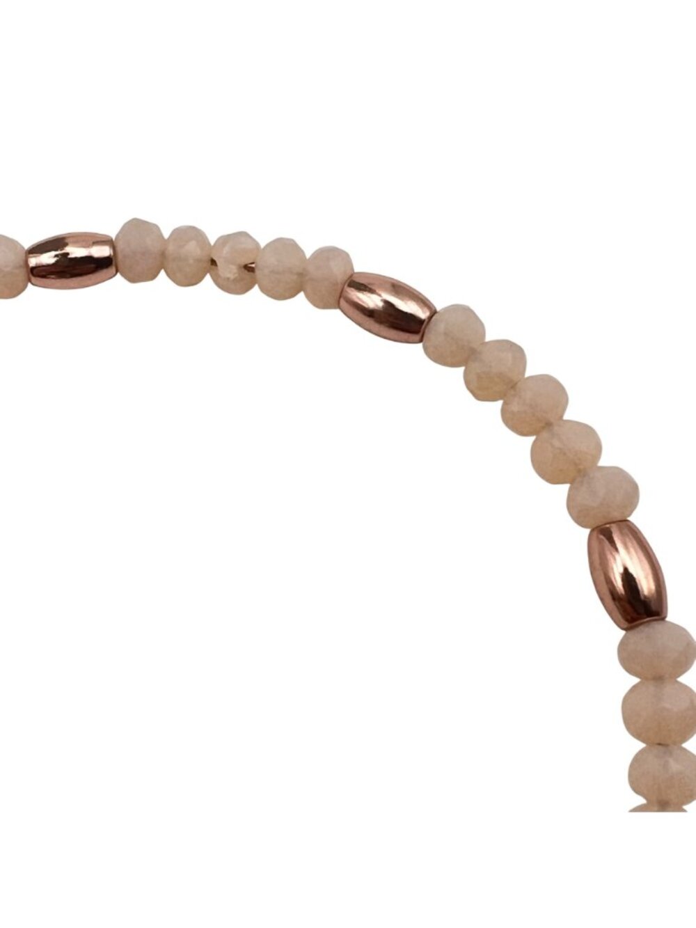 Alex And Ani Balance Bead II Carmel Rose Gold Tone Bangle Bracelet Pink NWT - Picture 6 of 9